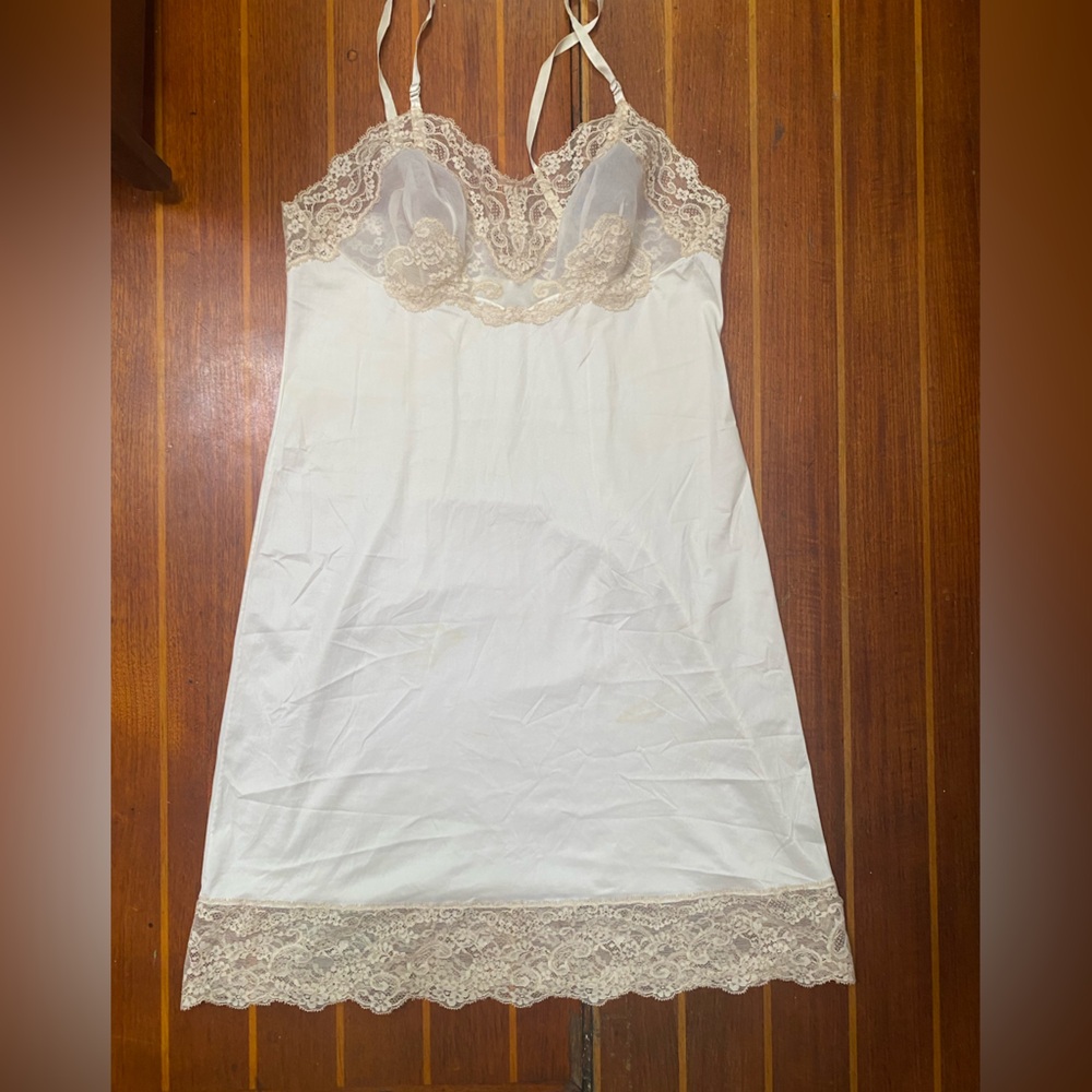 Vintage Silk and Lace Slip